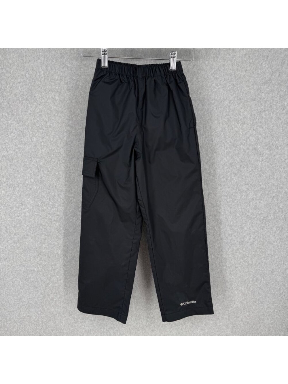 Columbia Kid Cypress Brook II Rain Pant Size XS 6/7 Black Pockets Adjustable Leg